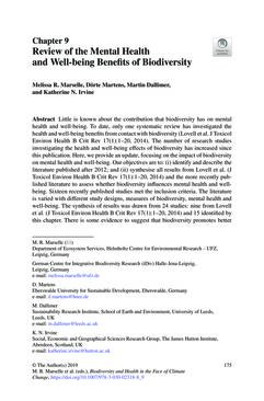 Image of the Page - 175 - in Biodiversity and Health in the Face of Climate Change