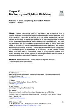 Image of the Page - 213 - in Biodiversity and Health in the Face of Climate Change