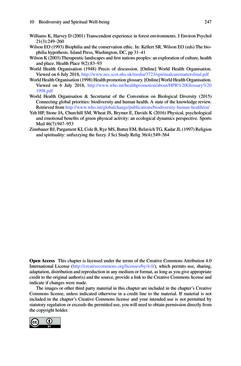 Image of the Page - 247 - in Biodiversity and Health in the Face of Climate Change