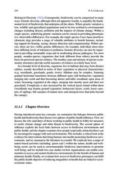 Bild der Seite - 254 - in Biodiversity and Health in the Face of Climate Change