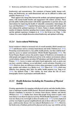 Bild der Seite - 259 - in Biodiversity and Health in the Face of Climate Change