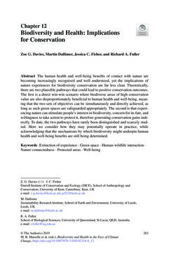 Image of the Page - 283 - in Biodiversity and Health in the Face of Climate Change