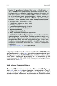 Bild der Seite - 318 - in Biodiversity and Health in the Face of Climate Change