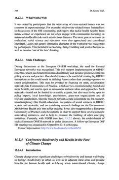 Bild der Seite - 338 - in Biodiversity and Health in the Face of Climate Change