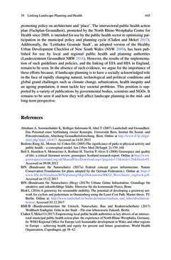 Bild der Seite - 445 - in Biodiversity and Health in the Face of Climate Change