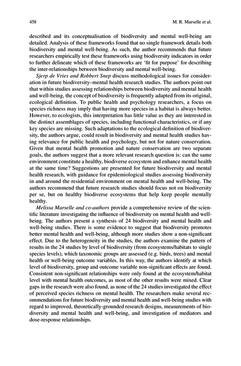 Image of the Page - 458 - in Biodiversity and Health in the Face of Climate Change