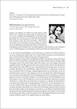 Bild der Seite - 15 - in Biografien bedeutender österreichischer Wissenschafterinnen - »Die Neugier treibt mich, Fragen zu stellen«