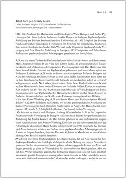 Image of the Page - 59 - in Biografien bedeutender österreichischer Wissenschafterinnen - »Die Neugier treibt mich, Fragen zu stellen«