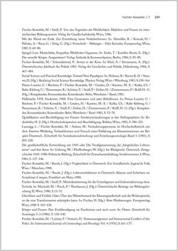Bild der Seite - 241 - in Biografien bedeutender österreichischer Wissenschafterinnen - »Die Neugier treibt mich, Fragen zu stellen«
