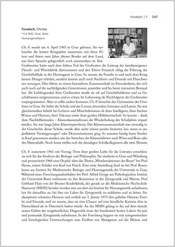 Bild der Seite - 247 - in Biografien bedeutender österreichischer Wissenschafterinnen - »Die Neugier treibt mich, Fragen zu stellen«