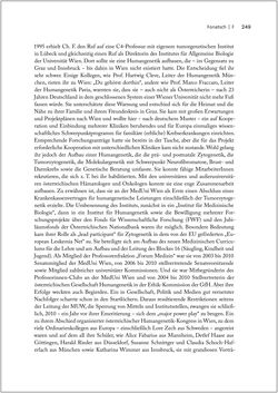 Image of the Page - 249 - in Biografien bedeutender österreichischer Wissenschafterinnen - »Die Neugier treibt mich, Fragen zu stellen«