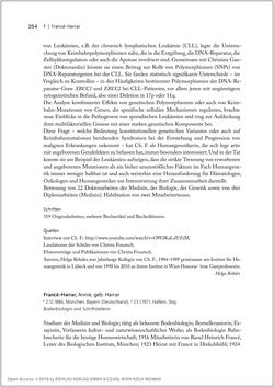 Image of the Page - 254 - in Biografien bedeutender österreichischer Wissenschafterinnen - »Die Neugier treibt mich, Fragen zu stellen«