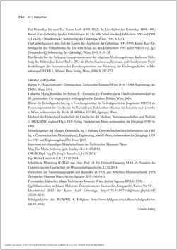 Bild der Seite - 294 - in Biografien bedeutender österreichischer Wissenschafterinnen - »Die Neugier treibt mich, Fragen zu stellen«