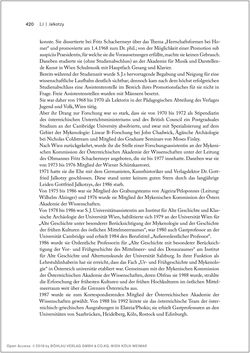 Image of the Page - 420 - in Biografien bedeutender österreichischer Wissenschafterinnen - »Die Neugier treibt mich, Fragen zu stellen«