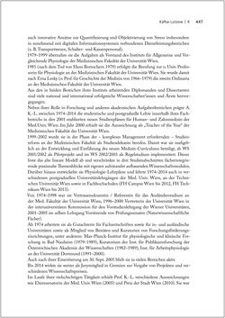 Image of the Page - 447 - in Biografien bedeutender österreichischer Wissenschafterinnen - »Die Neugier treibt mich, Fragen zu stellen«