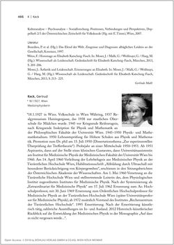 Image of the Page - 466 - in Biografien bedeutender österreichischer Wissenschafterinnen - »Die Neugier treibt mich, Fragen zu stellen«