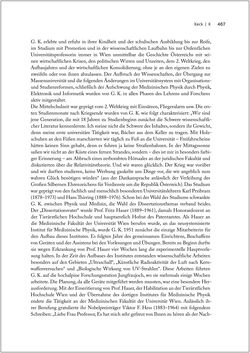 Image of the Page - 467 - in Biografien bedeutender österreichischer Wissenschafterinnen - »Die Neugier treibt mich, Fragen zu stellen«