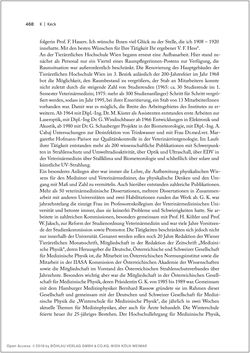 Image of the Page - 468 - in Biografien bedeutender österreichischer Wissenschafterinnen - »Die Neugier treibt mich, Fragen zu stellen«