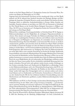 Bild der Seite - 483 - in Biografien bedeutender österreichischer Wissenschafterinnen - »Die Neugier treibt mich, Fragen zu stellen«