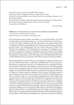 Image of the Page - 497 - in Biografien bedeutender österreichischer Wissenschafterinnen - »Die Neugier treibt mich, Fragen zu stellen«