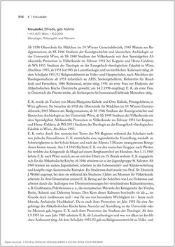 Image of the Page - 516 - in Biografien bedeutender österreichischer Wissenschafterinnen - »Die Neugier treibt mich, Fragen zu stellen«