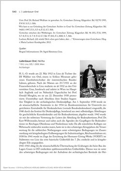 Bild der Seite - 540 - in Biografien bedeutender österreichischer Wissenschafterinnen - »Die Neugier treibt mich, Fragen zu stellen«