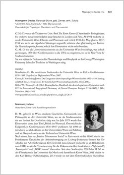 Bild der Seite - 581 - in Biografien bedeutender österreichischer Wissenschafterinnen - »Die Neugier treibt mich, Fragen zu stellen«