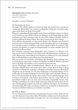 Image of the Page - 612 - in Biografien bedeutender österreichischer Wissenschafterinnen - »Die Neugier treibt mich, Fragen zu stellen«