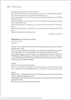 Image of the Page - 620 - in Biografien bedeutender österreichischer Wissenschafterinnen - »Die Neugier treibt mich, Fragen zu stellen«