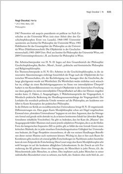 Bild der Seite - 635 - in Biografien bedeutender österreichischer Wissenschafterinnen - »Die Neugier treibt mich, Fragen zu stellen«