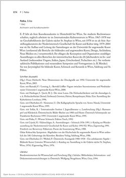 Bild der Seite - 674 - in Biografien bedeutender österreichischer Wissenschafterinnen - »Die Neugier treibt mich, Fragen zu stellen«