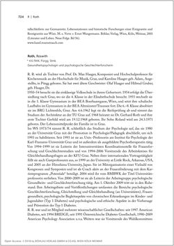 Bild der Seite - 724 - in Biografien bedeutender österreichischer Wissenschafterinnen - »Die Neugier treibt mich, Fragen zu stellen«
