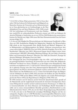 Bild der Seite - 731 - in Biografien bedeutender österreichischer Wissenschafterinnen - »Die Neugier treibt mich, Fragen zu stellen«