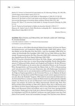 Image of the Page - 736 - in Biografien bedeutender österreichischer Wissenschafterinnen - »Die Neugier treibt mich, Fragen zu stellen«