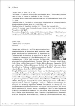 Image of the Page - 738 - in Biografien bedeutender österreichischer Wissenschafterinnen - »Die Neugier treibt mich, Fragen zu stellen«