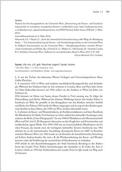 Bild der Seite - 741 - in Biografien bedeutender österreichischer Wissenschafterinnen - »Die Neugier treibt mich, Fragen zu stellen«