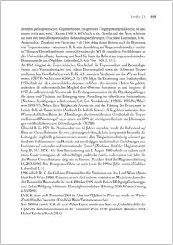 Image of the Page - 805 - in Biografien bedeutender österreichischer Wissenschafterinnen - »Die Neugier treibt mich, Fragen zu stellen«