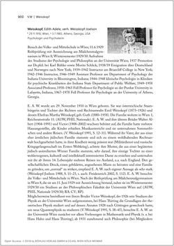 Bild der Seite - 902 - in Biografien bedeutender österreichischer Wissenschafterinnen - »Die Neugier treibt mich, Fragen zu stellen«