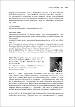 Image of the Page - 923 - in Biografien bedeutender österreichischer Wissenschafterinnen - »Die Neugier treibt mich, Fragen zu stellen«