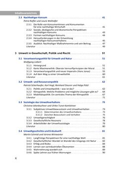 Bild der Seite - X - in Umwelt- und Bioressourcenmanagement für eine nachhaltige Zukunftsgestaltung