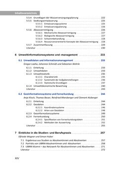 Bild der Seite - XIV - in Umwelt- und Bioressourcenmanagement für eine nachhaltige Zukunftsgestaltung