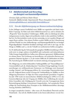 Bild der Seite - 188 - in Umwelt- und Bioressourcenmanagement für eine nachhaltige Zukunftsgestaltung