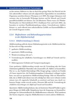 Bild der Seite - 194 - in Umwelt- und Bioressourcenmanagement für eine nachhaltige Zukunftsgestaltung