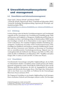 Bild der Seite - 233 - in Umwelt- und Bioressourcenmanagement für eine nachhaltige Zukunftsgestaltung