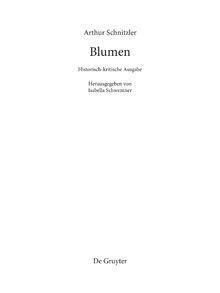 Image of the Page - (000005) - in Blumen - Historisch-kritische Ausgabe