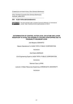 Bild der Seite - 221 - in Book of Full Papers - Symposium Hydro Engineering