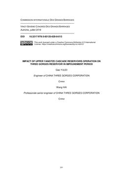 Image of the Page - 231 - in Book of Full Papers - Symposium Hydro Engineering