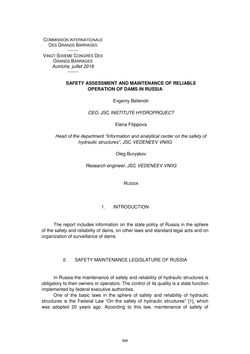 Image of the Page - 898 - in Book of Full Papers - Symposium Hydro Engineering