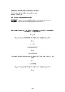 Image of the Page - 1045 - in Book of Full Papers - Symposium Hydro Engineering