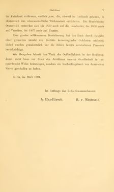 Image of the Page - (000007) - in Botanik und Zoologie in Österreich - In den Jahren 1850 bis 1900